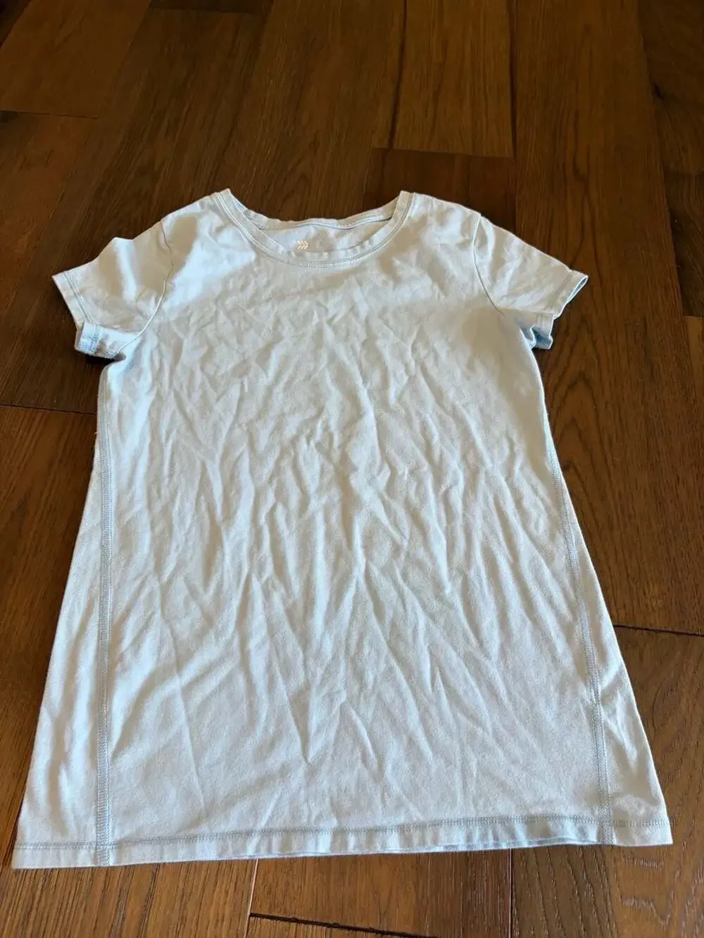 All in Motion Short Sleeve T-Shirt Size L (10/12) Light Blue Cotton Blend
